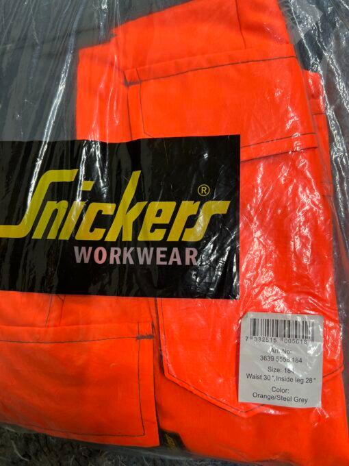 Hi-Vis зимни работни панталони Snickers Workwear 3639 Class 2 - Image 6