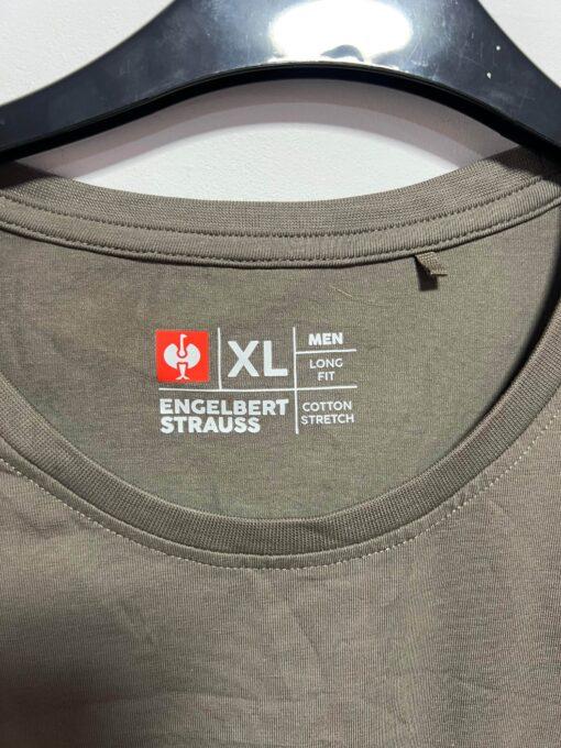 Тениска Engelbert Strauss T-shirt cotton stretch, long fit - Image 3