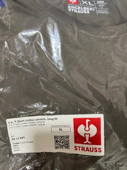 Тениска Engelbert Strauss T-shirt cotton stretch, long fit - Image 5