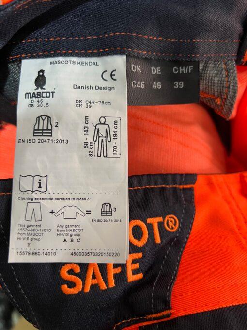 Hi-Vis работен панталон Mascot Kendal Safe - Image 4
