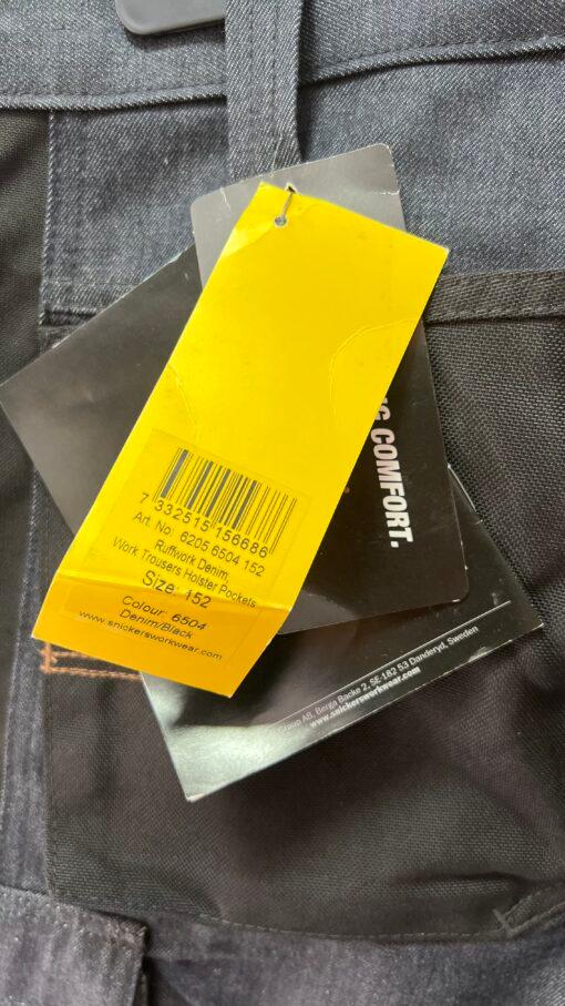 Работен панталон Snickers Workwear 6205 RuffWork Denim - Image 5
