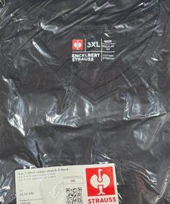 Тениска Engelbert Strauss Cotton Stretch V-Neck